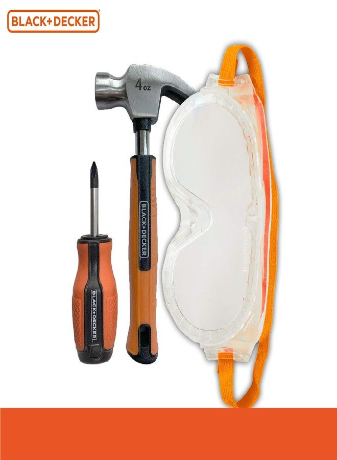 BLACK+DECKER Black & Decker Pretend Play Toolset for Kids, Looks Like The Real Tools - Image 2